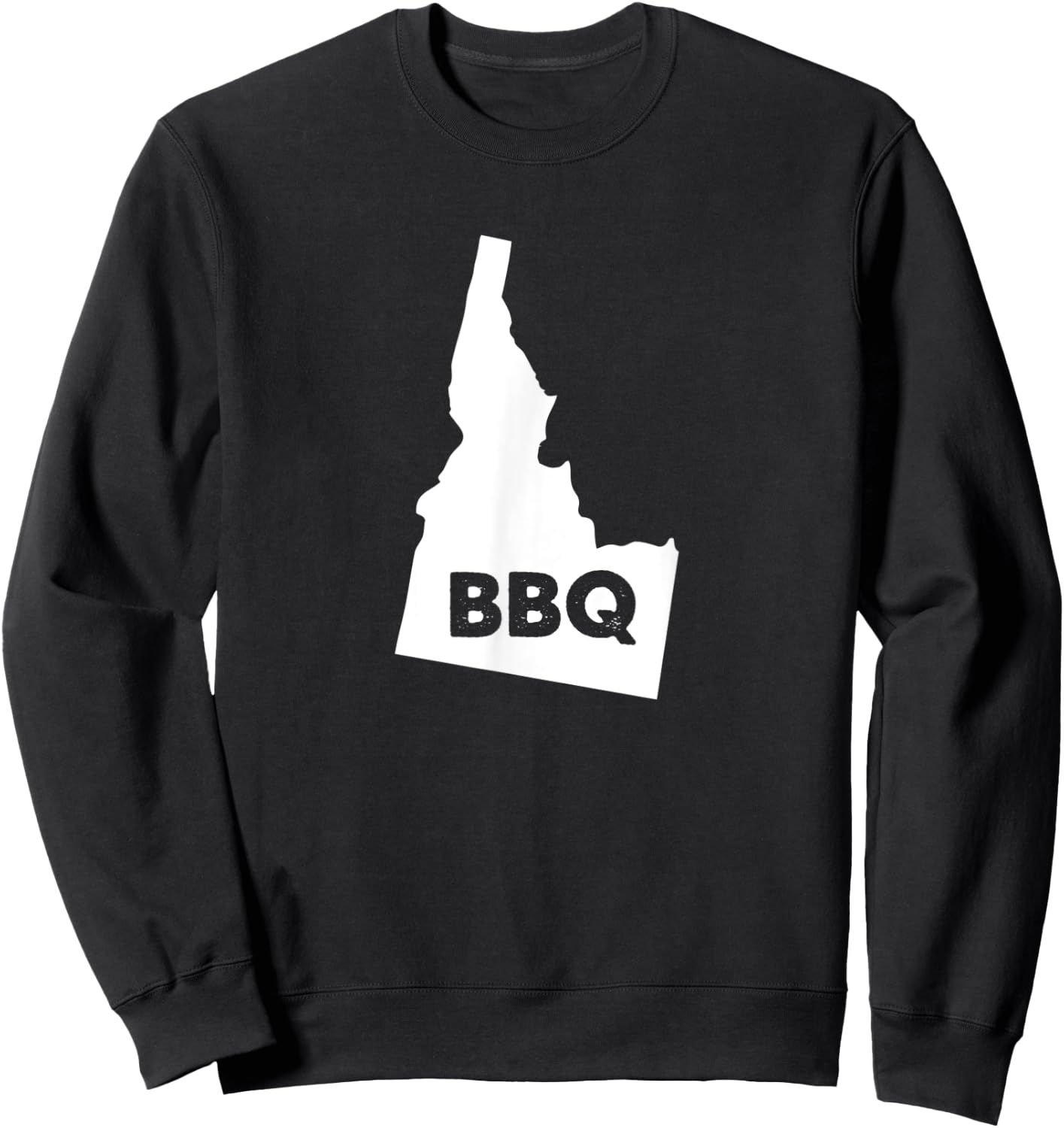 Idaho BBQ Home State Pride Barbecue Grill Sweatshirt - Sweatshirt | Black
