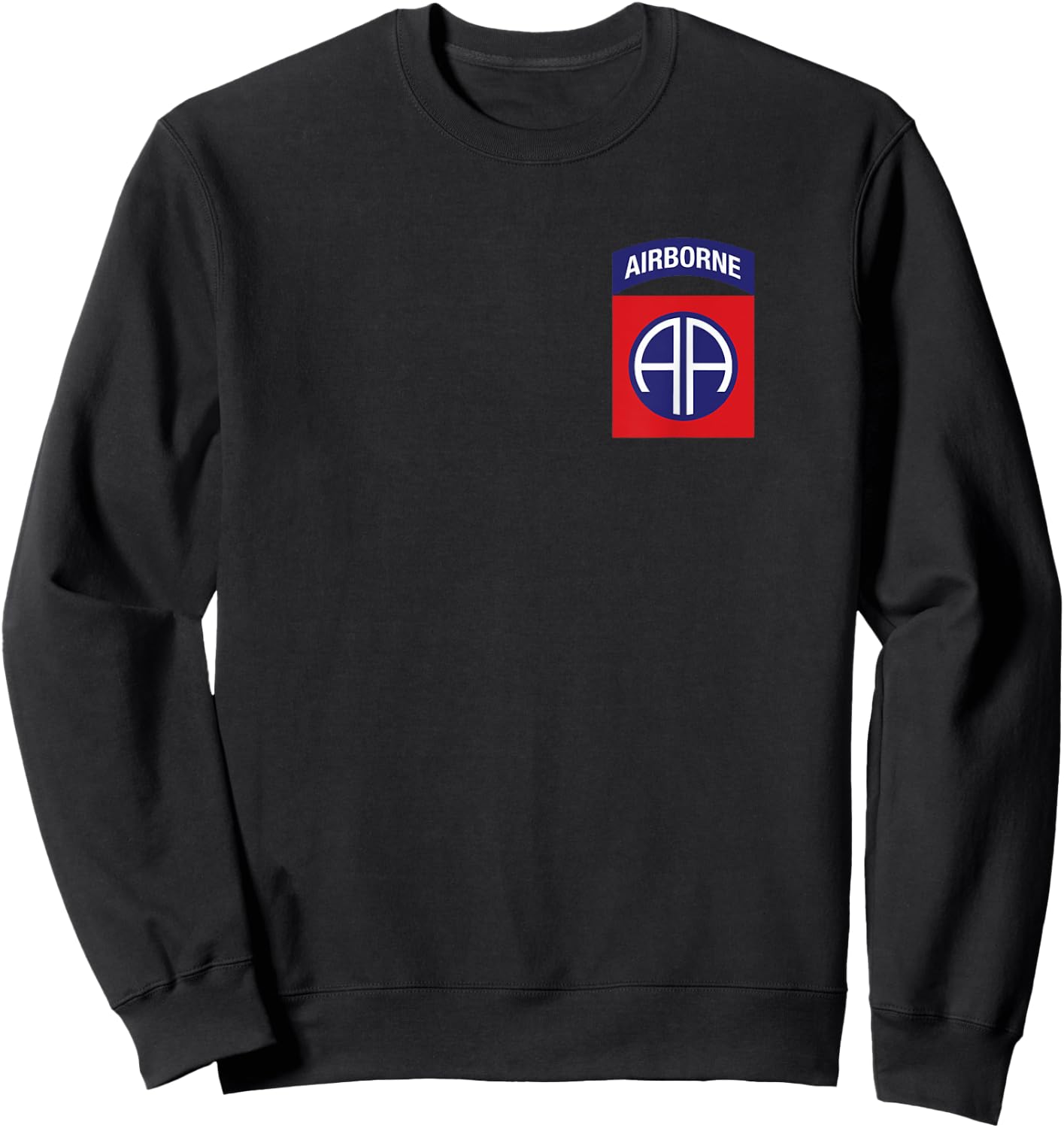 Never Underestimate An Old Man Who Is Also An 82nd Airborne Sweatshirt - Sweatshirt | Black