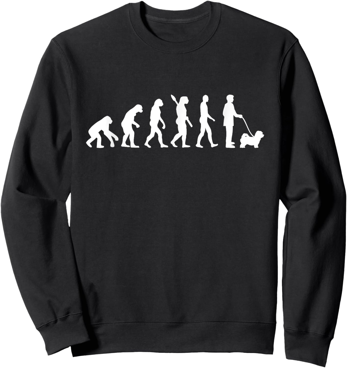 Maltipoo evolution Sweatshirt - Sweatshirt | Black