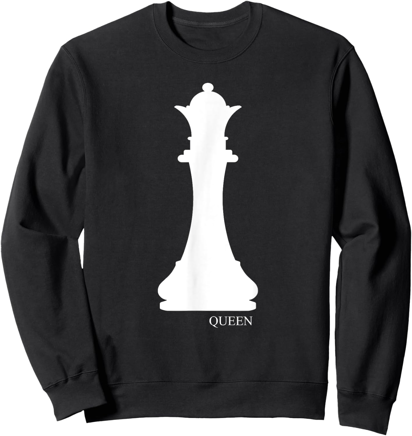 Queen Chess Piece Group Costume Chess Club Chess Board Sweatshirt - Sweatshirt | Black