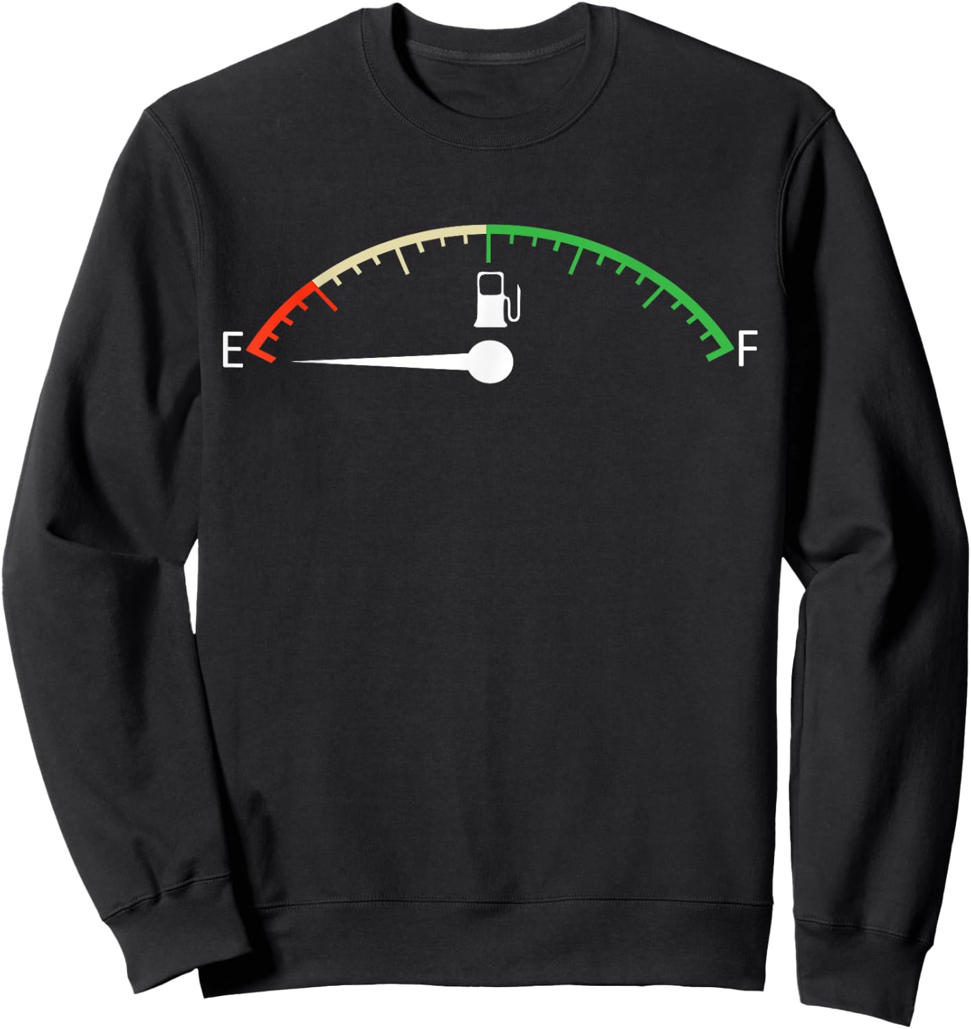 Gas Fuel Gauge Full tank Empty Full Sweatshirt - Sweatshirt | Black