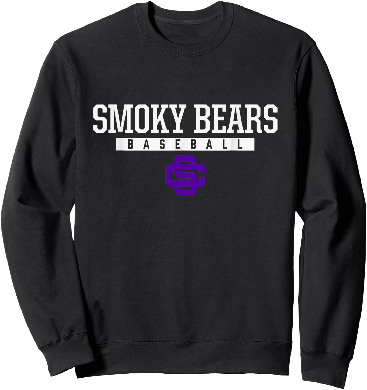 Sevier County Smoky Bears Logo Baseball HS Sweatshirt - Sweatshirt | Black