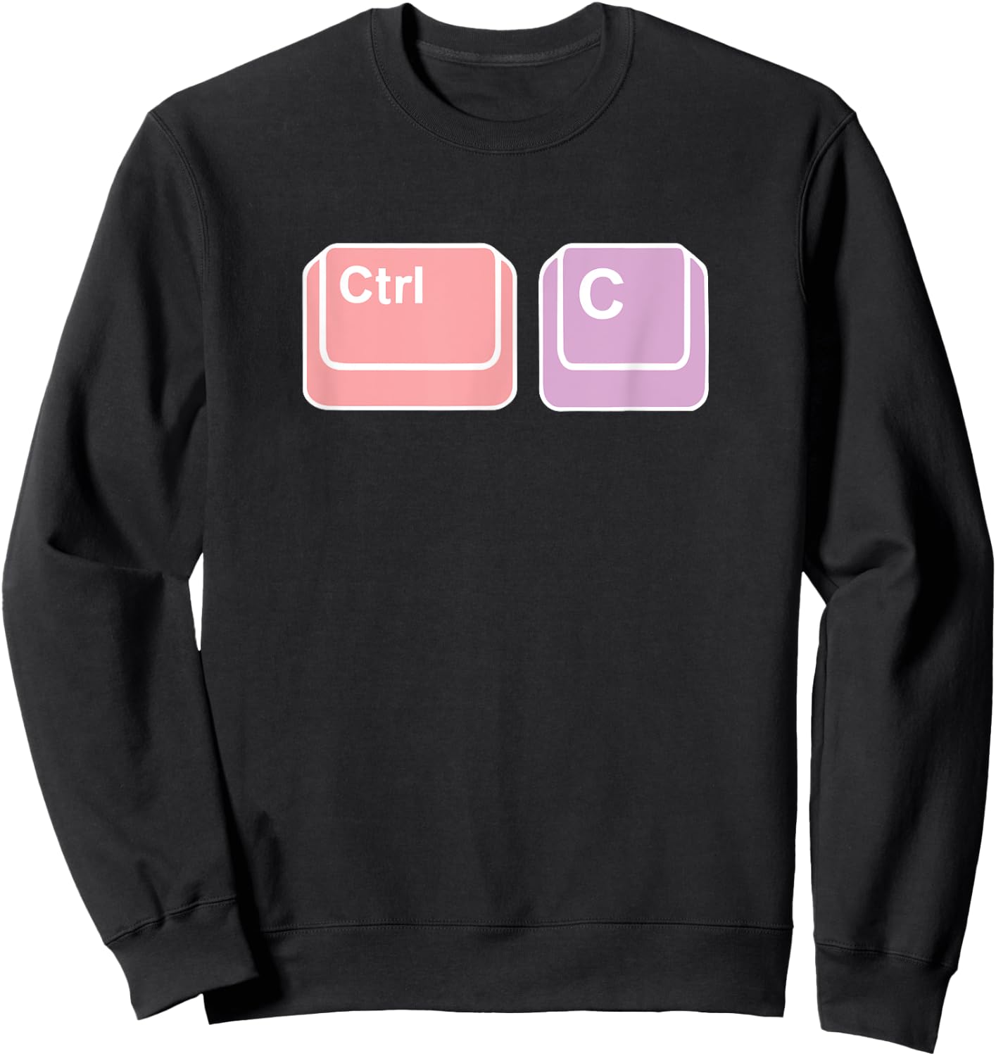 Hilarious Ctrl-C Computer Geek Gift Sweatshirt - Sweatshirt | Black
