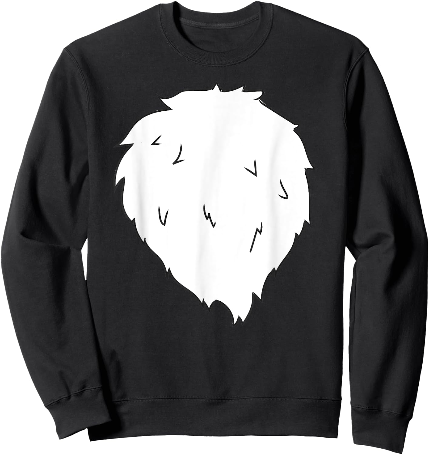 Fox Costume Cute Fox Belly Halloween Costume Shirt Sweatshirt - Sweatshirt | Black