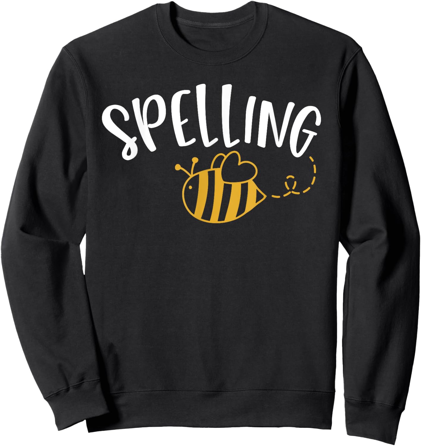 Cute Spelling Bee Design - School Spelling Bee Sweatshirt - Sweatshirt | Black