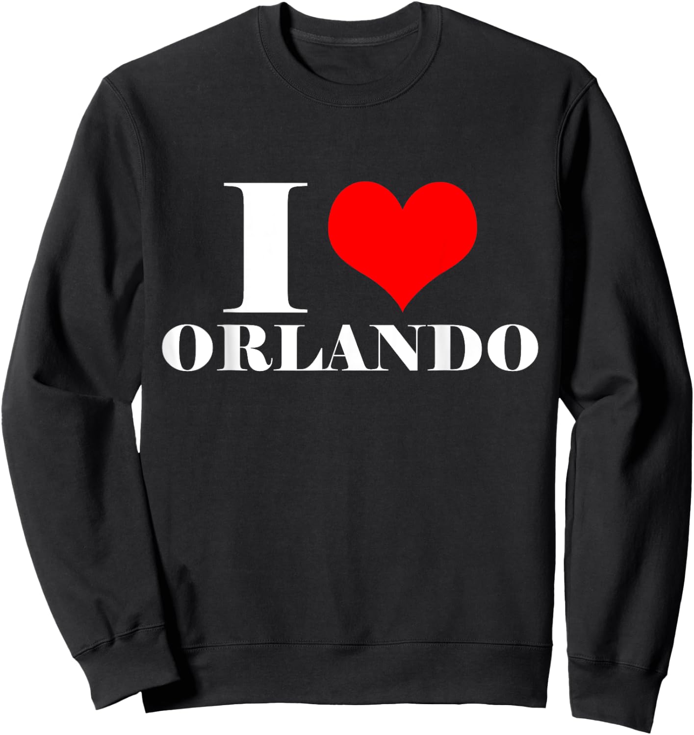 I Love Orlando T Shirt , I Heart Orlando Florida Shirt Sweatshirt - Sweatshirt | Black