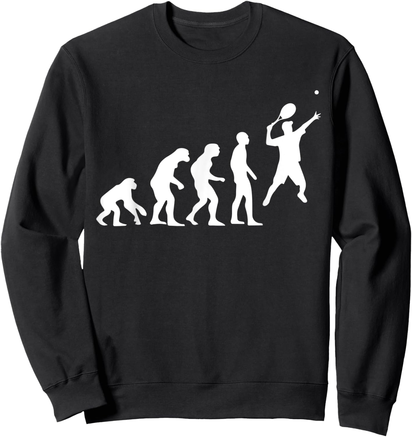 Evolution Of Man Tennis Sweatshirt - Sweatshirt | Black