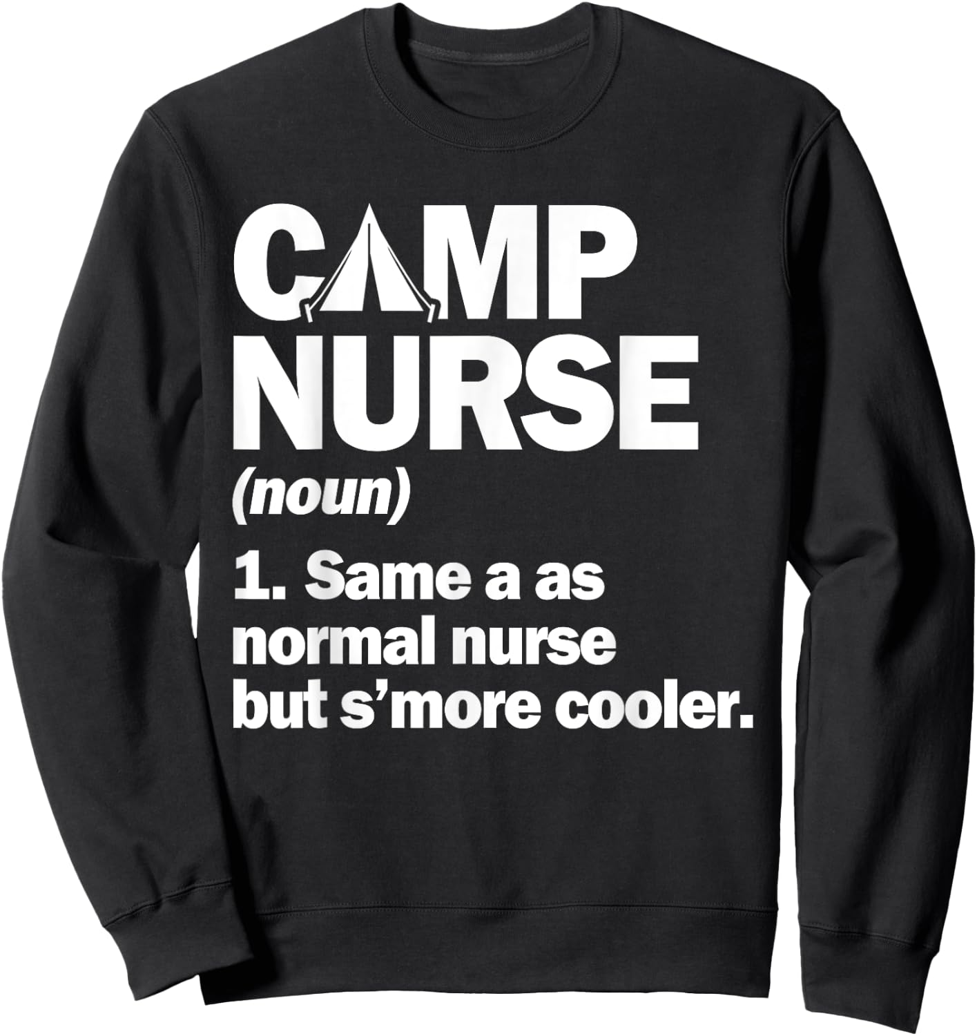 Camp nurse s'more cooler Sweatshirt - Sweatshirt | Black