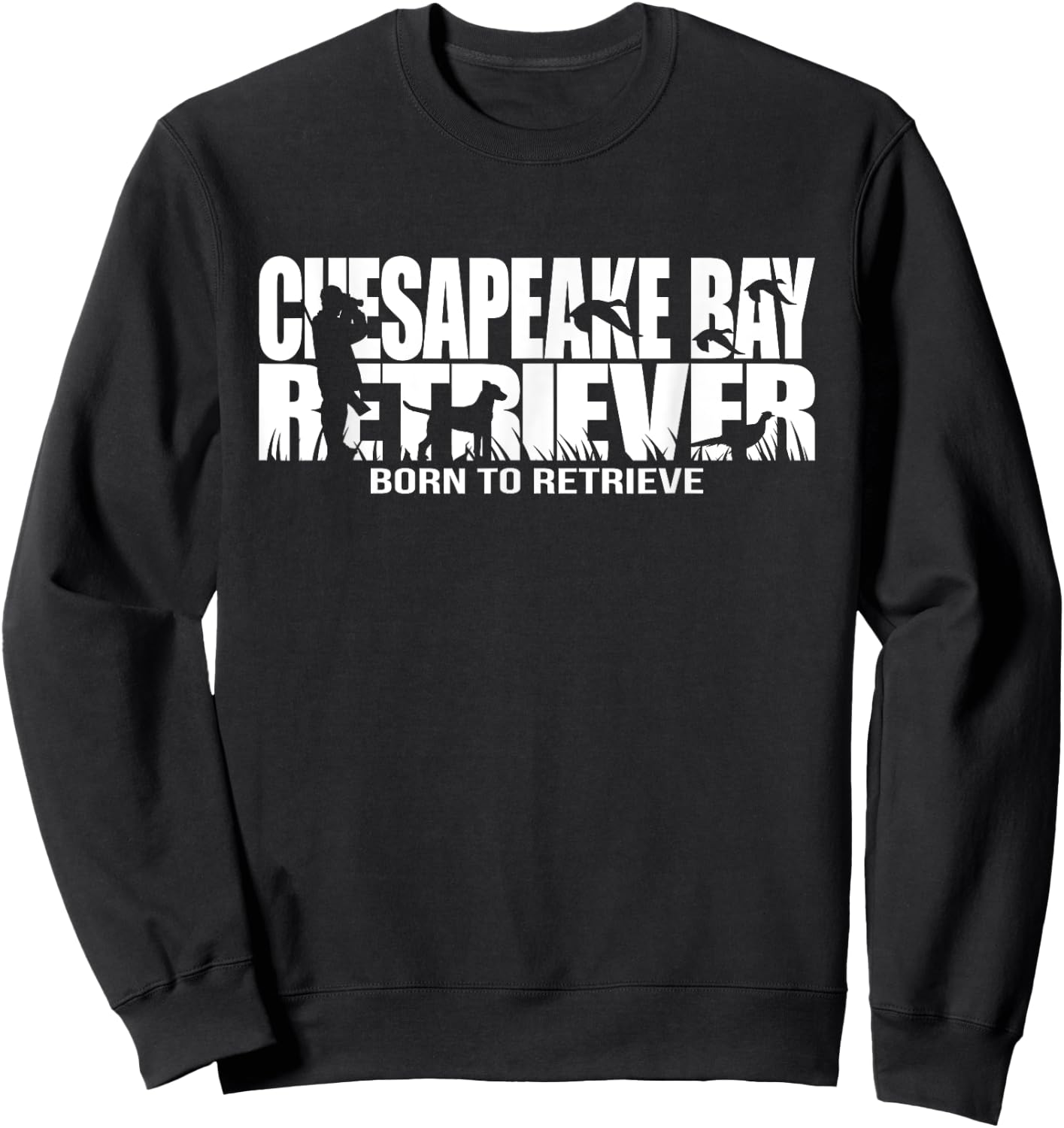 Funny Chesapeake Bay Retriever T Shirt dog gift Hund Sweatshirt - Sweatshirt | Black