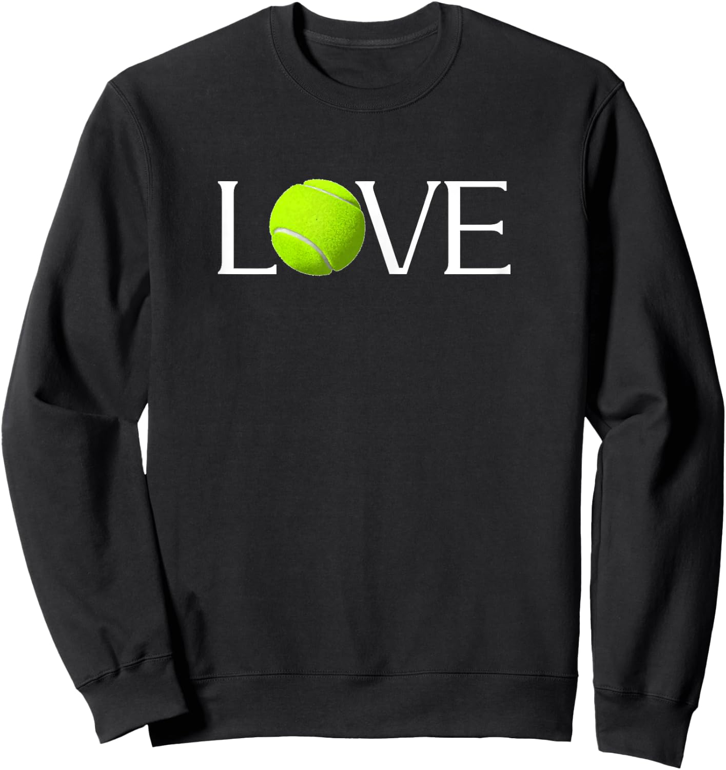 Tennis Love player fan match day gift Sweatshirt - Sweatshirt | Black