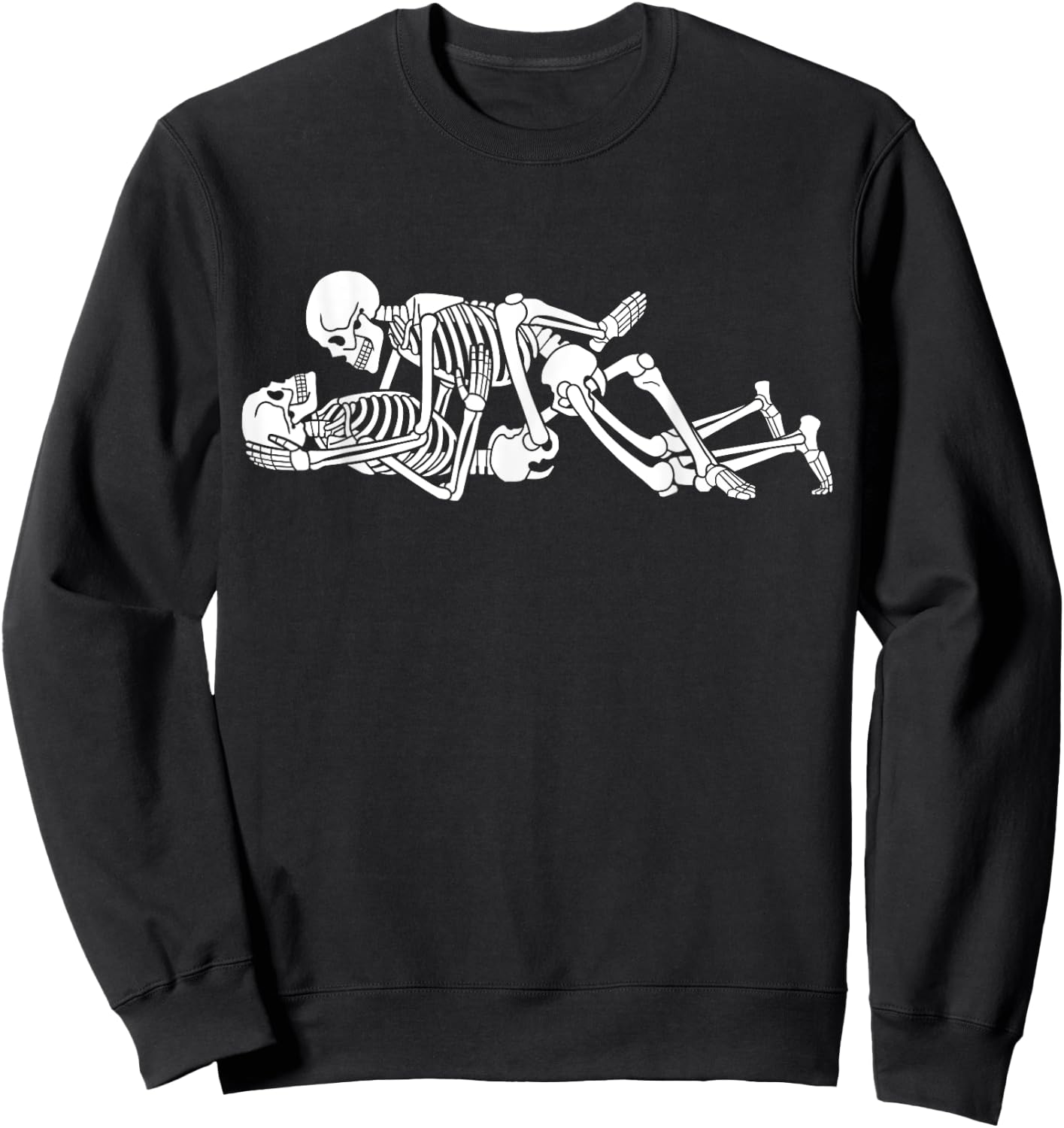 Halloween Naughty Sexy Funny Skeleton Costume Sweatshirt - Sweatshirt | Black