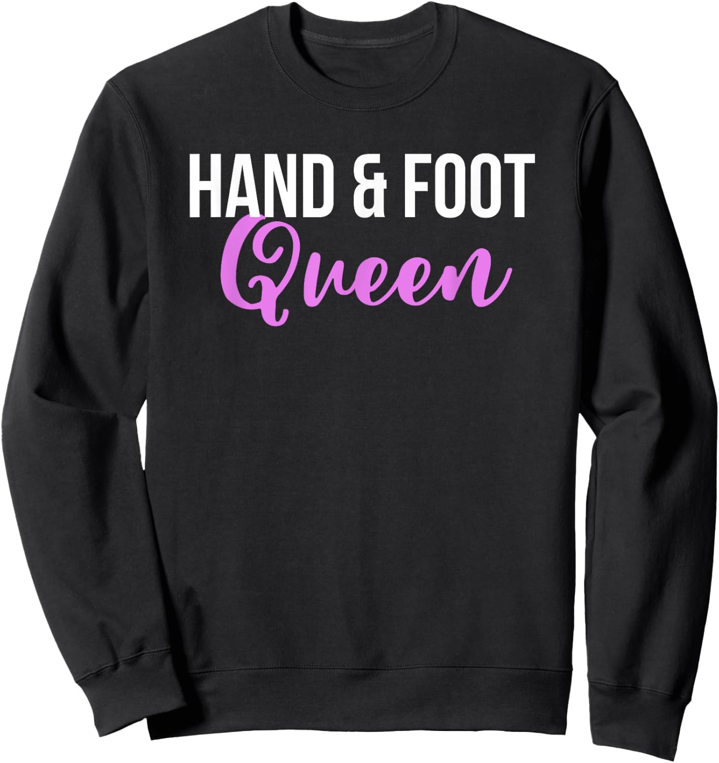 Hand and Foot Queen Sweatshirt - Sweatshirt | Black