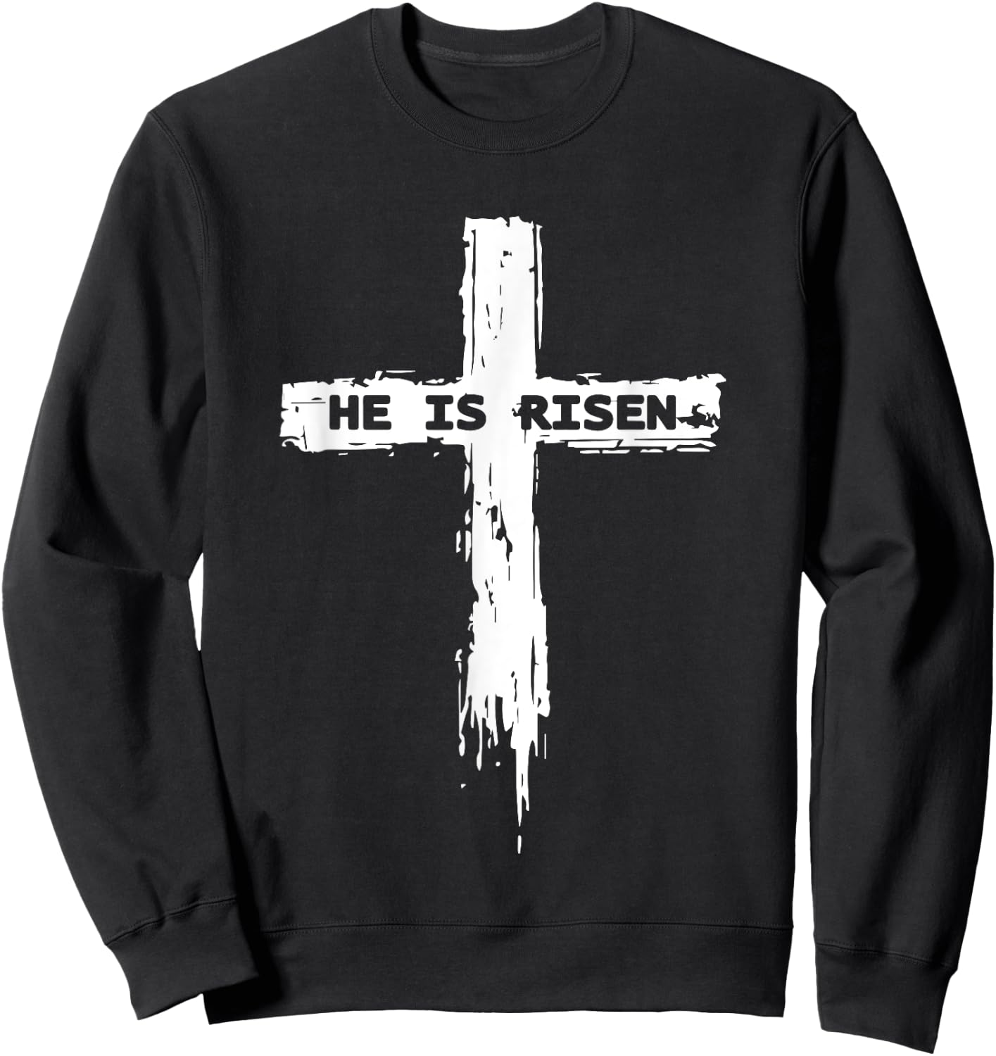 Christian Cross Religious Sweatshirt - Sweatshirt | Black