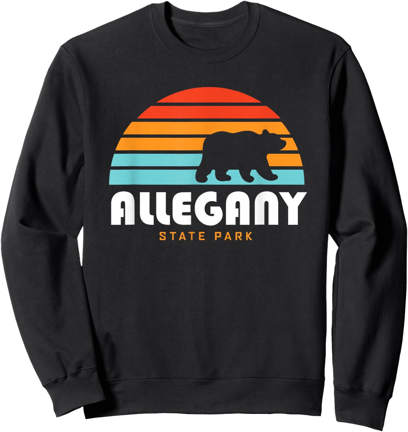 Allegany State Park New York Sweatshirt - Sweatshirt | Black