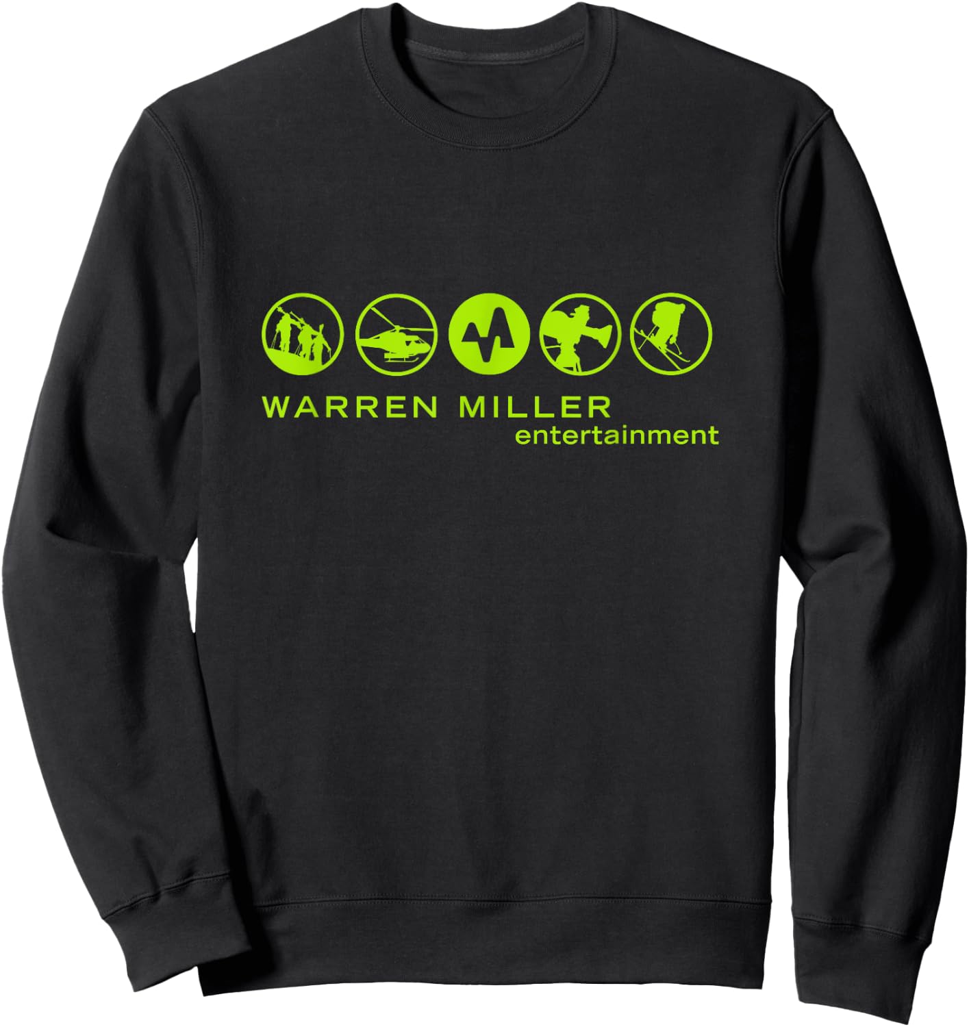 Warren Miller: Action Bug , Relaxed Fit Sweatshirt - Sweatshirt | Black