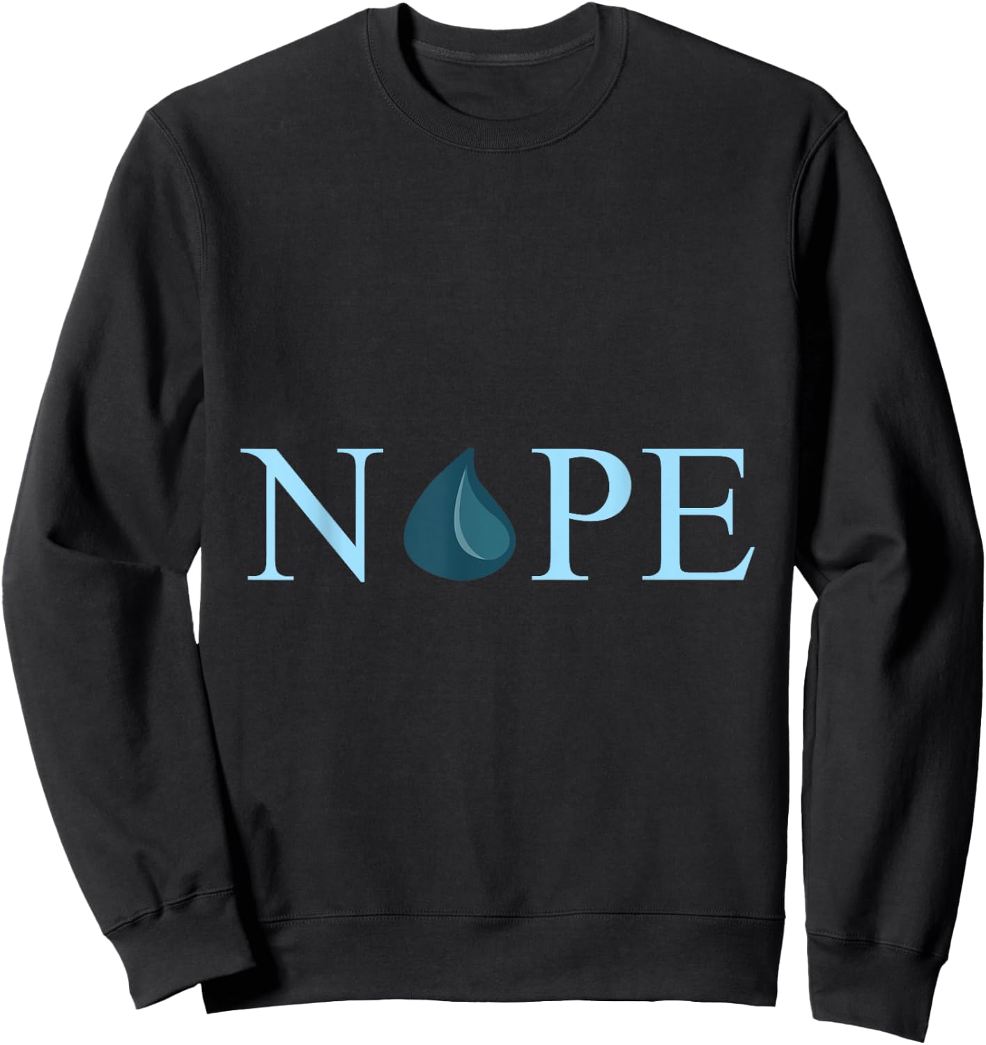 Nope Mana Blue Magic Symbol OOM Sweatshirt - Sweatshirt | Black