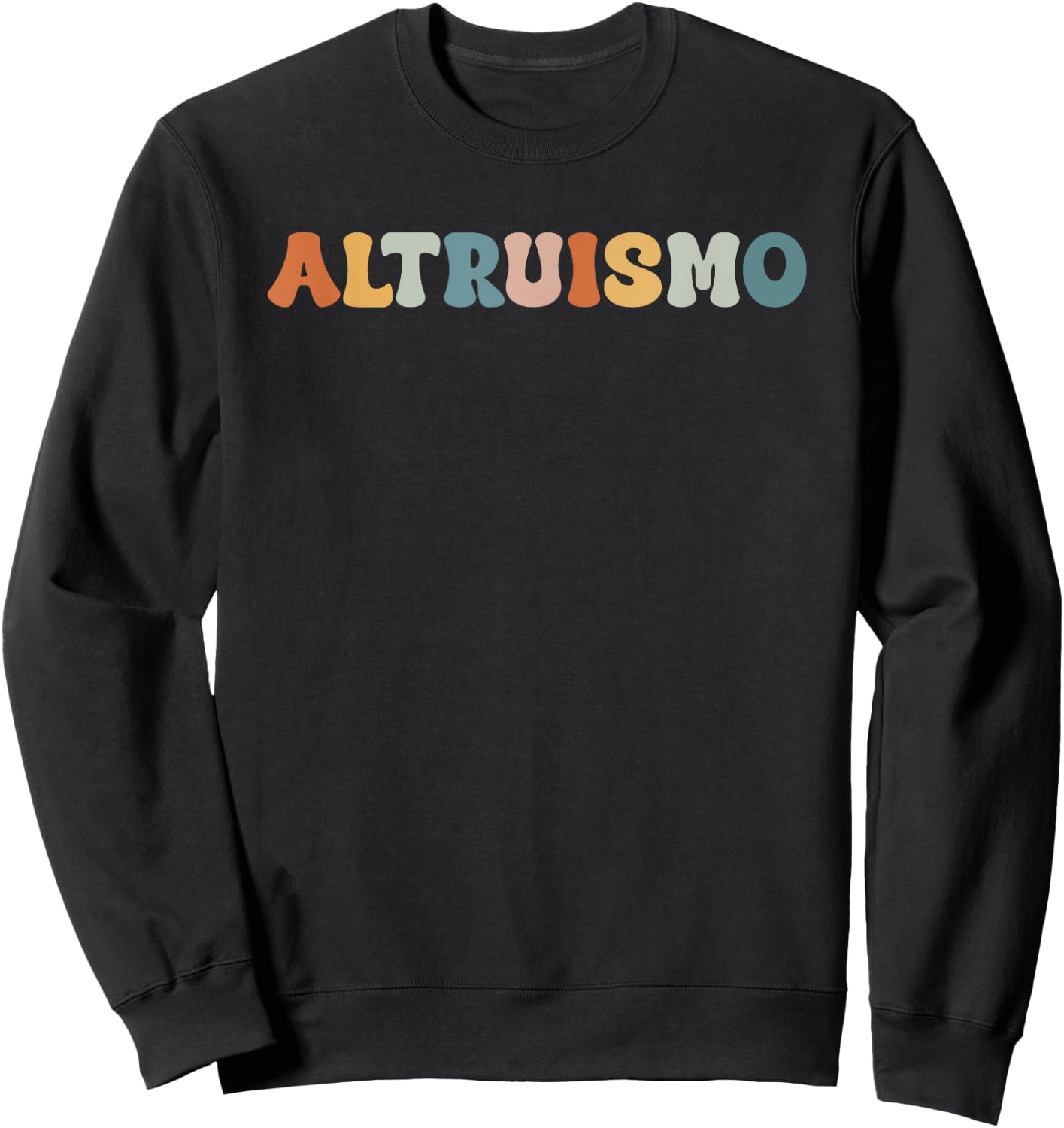 Altruismo Vintage Retro Groovy Social Psychology Lover Sweatshirt - Sweatshirt | Black