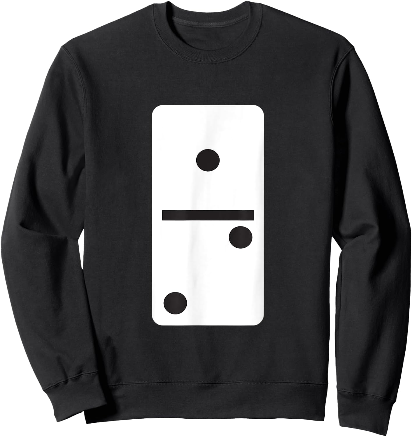 One Two Dominoes Halloween Costume Domino Game Sweatshirt - Sweatshirt | Black