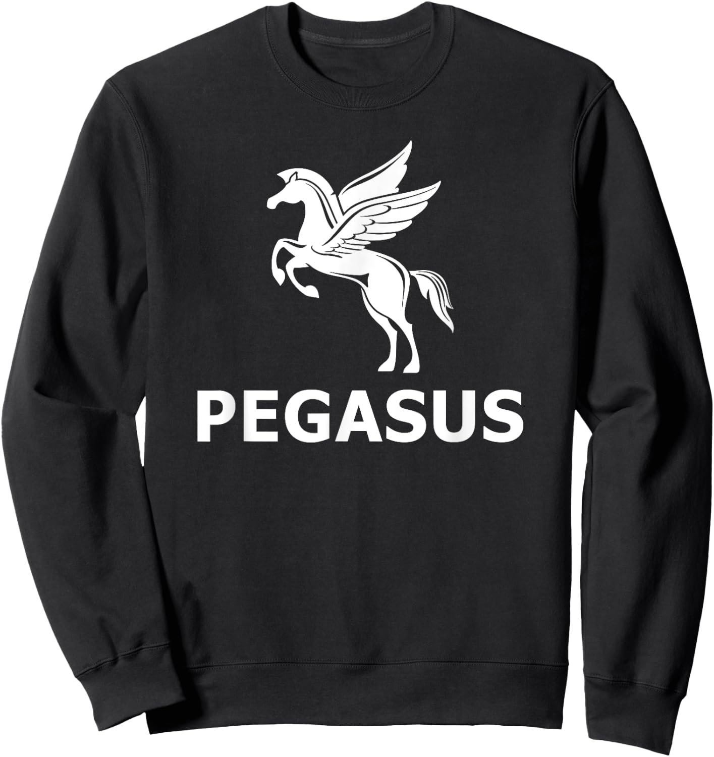 Pegasus Greek Mythology Divine Horse Sweatshirt - Sweatshirt | Black