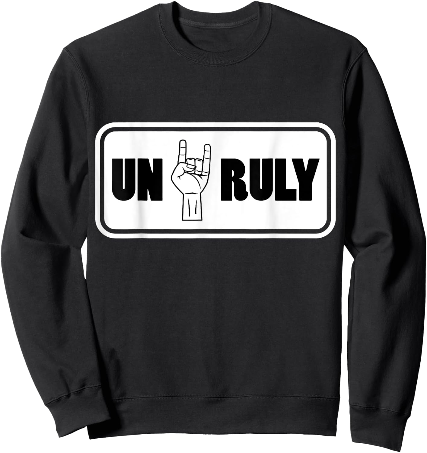 Unruly Jamaican Dancehall Reggae Music Island Sweatshirt - Sweatshirt | Black