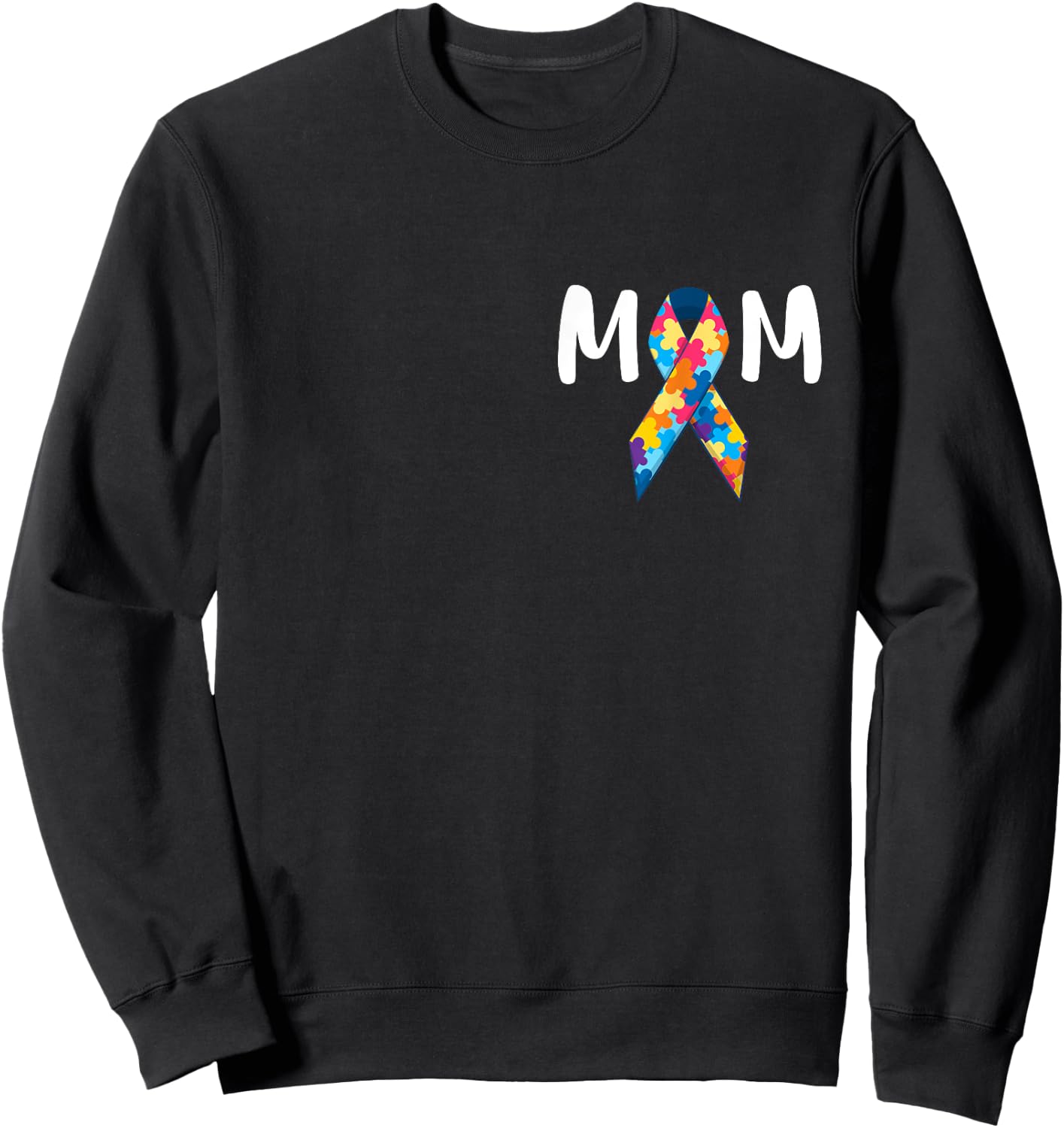 Autism Mom Support Awareness Autistic Parents Gifts Sweatshirt - Sweatshirt | Black