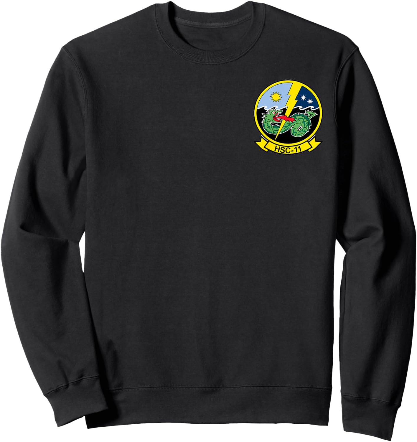 Navy Helicopter Sea Combat Squadron HSC-11 Dragonslayers Sweatshirt - Sweatshirt | Black