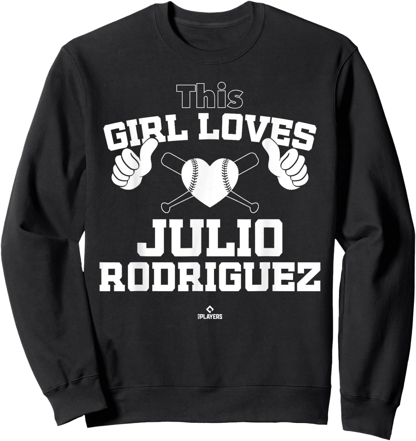 This Girl Loves Julio Rodriguez Prospect Baseball Fan Gear Sweatshirt - Sweatshirt | Black