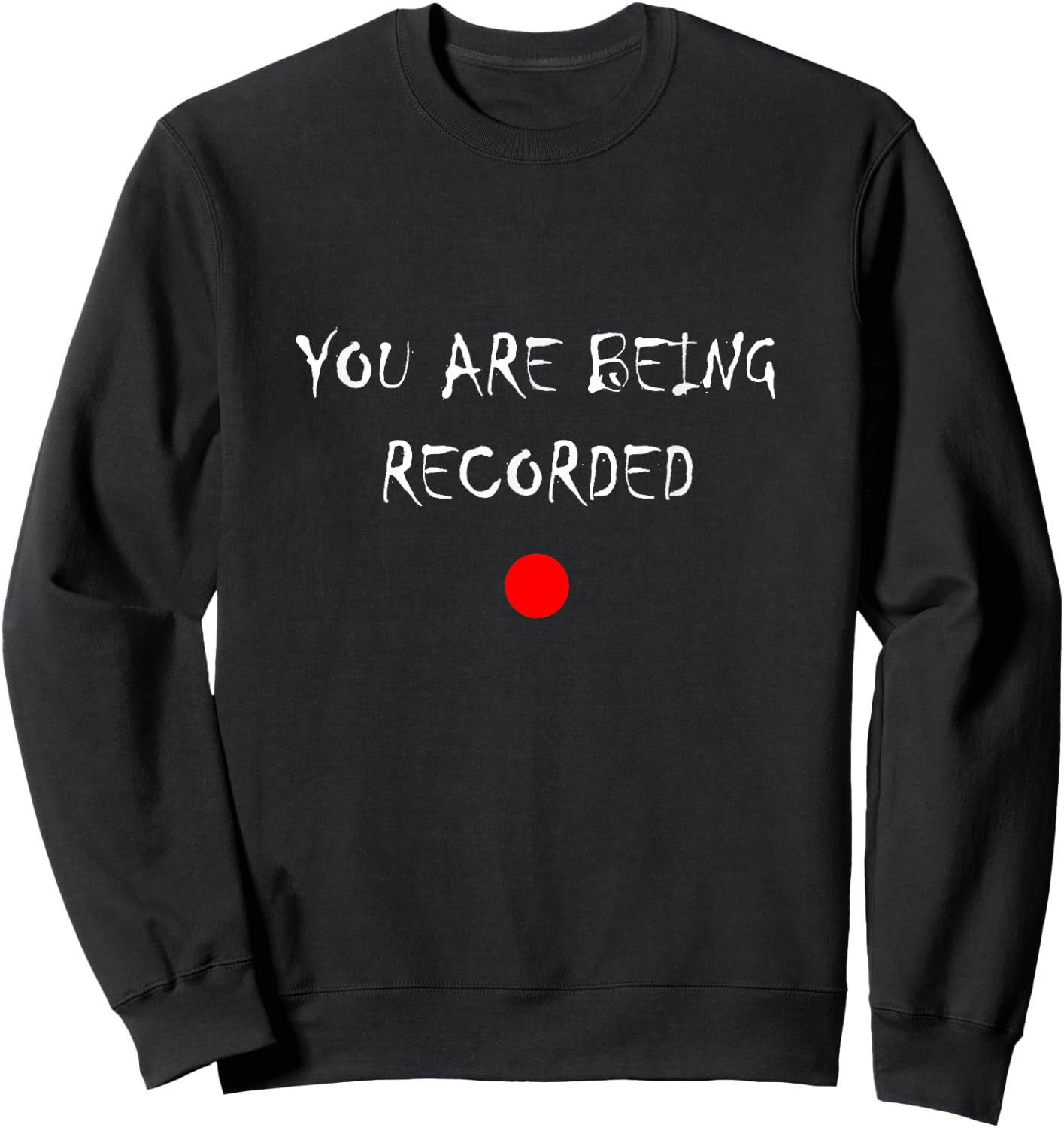 My Boo Matching Halloween Couples Funny You Are Being Recorded Apparel -Adults , Black, Small, Short Sleeve Sweatshirt - Sweatshirt | Black