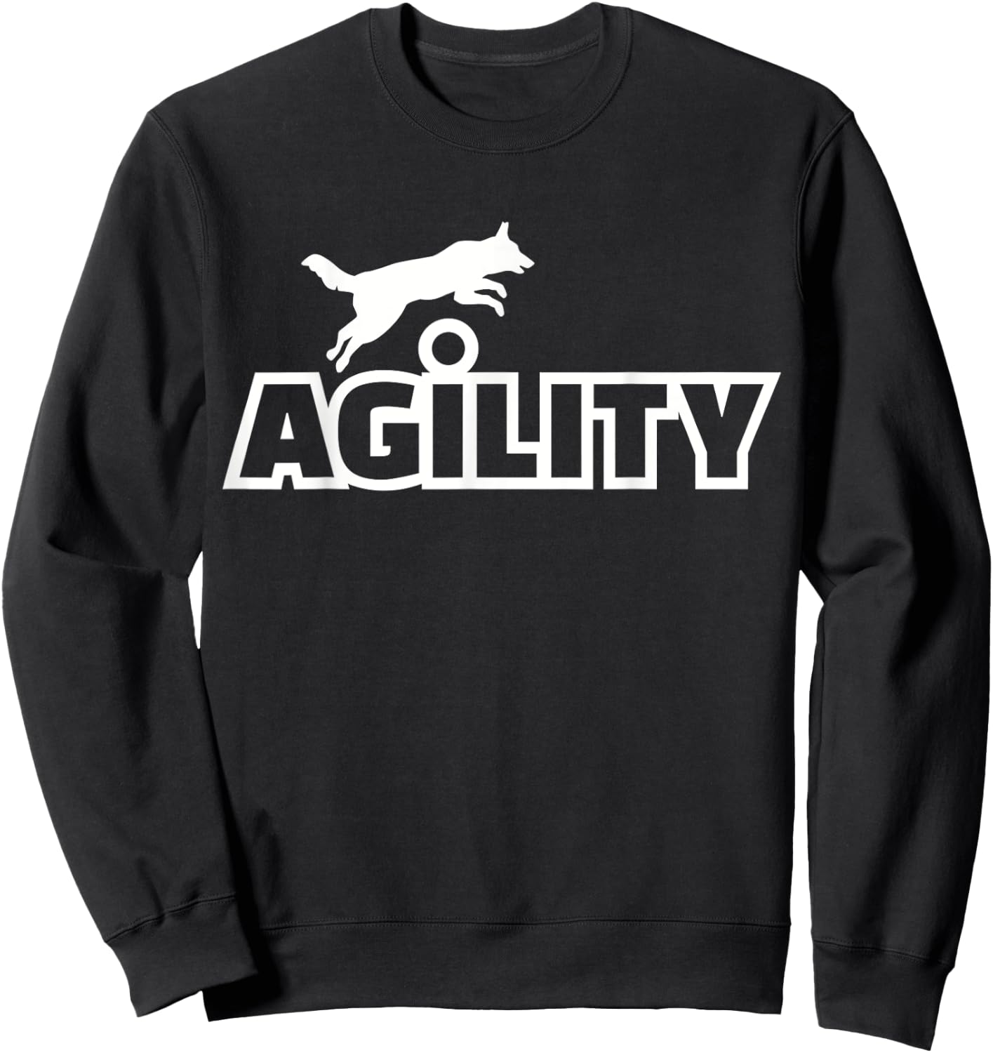 Dog agility Women Kids Sweatshirt - Sweatshirt | Black