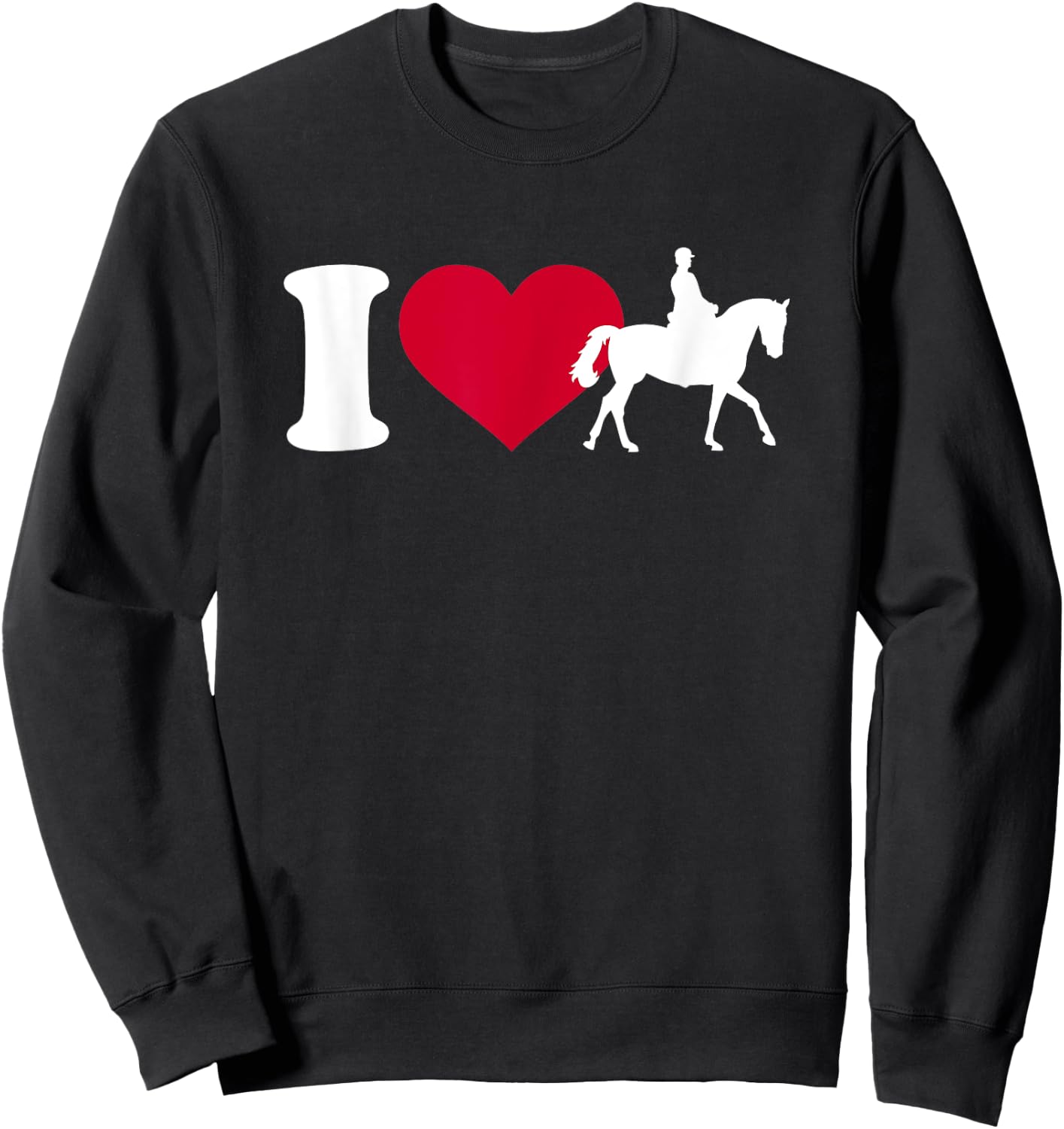 I love horse riding Sweatshirt - Sweatshirt | Black