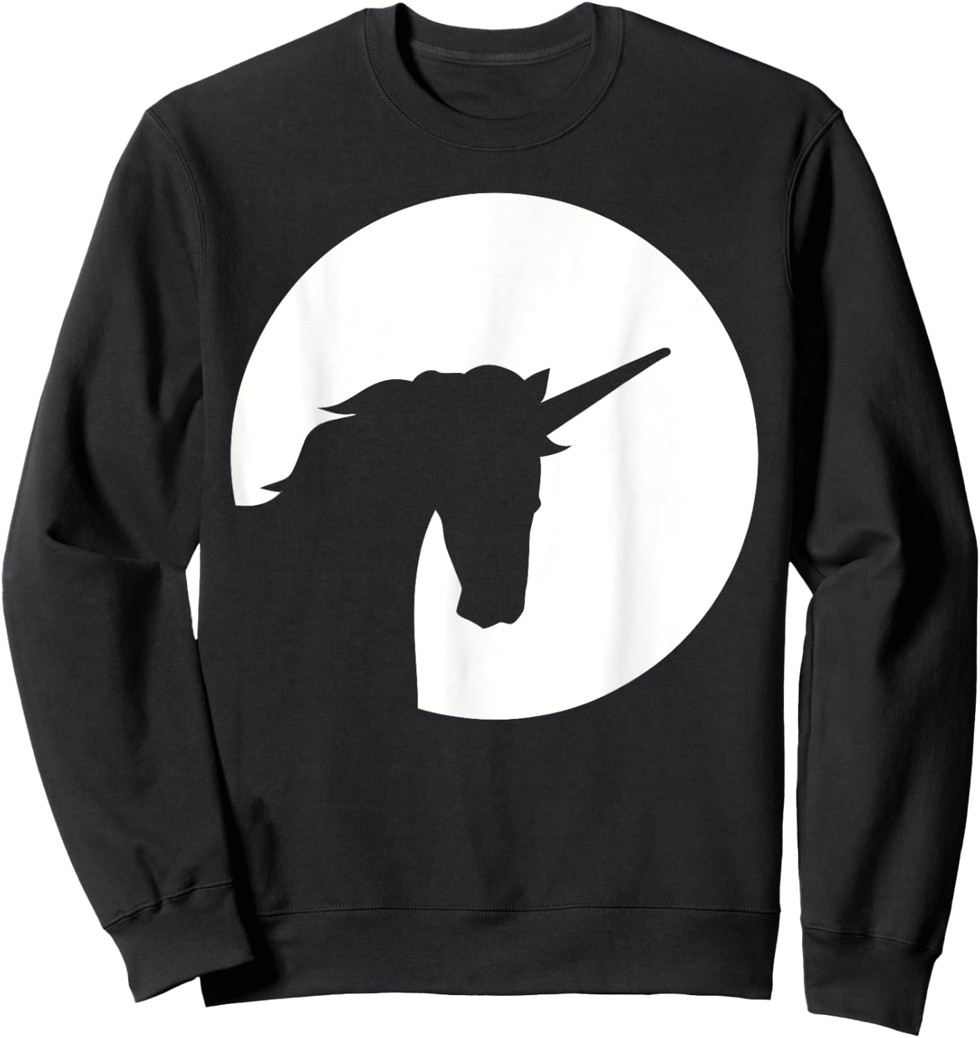 Unicorn moon Sweatshirt - Sweatshirt | Black