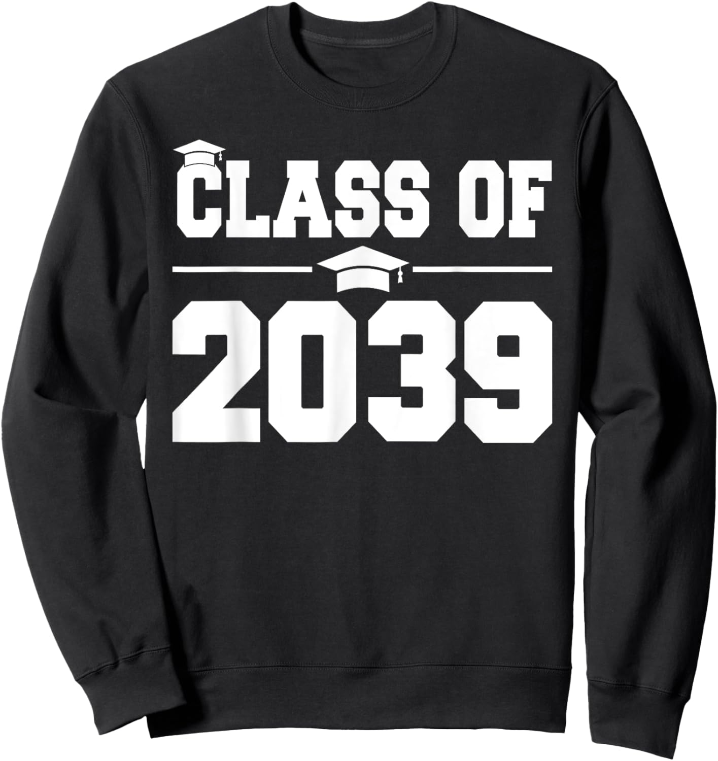 Kindergarten Class of 2039 Grow With Me First Day of School Sweatshirt - Sweatshirt | Black