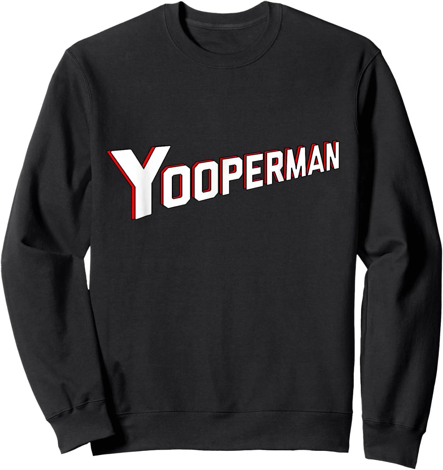 Yooper | Yooperman Sweatshirt - Sweatshirt | Black