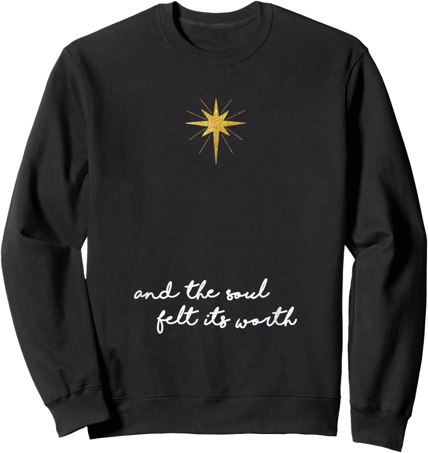 Christmas Men Kids Oh Holy Night Star Sweatshirt - Sweatshirt | Black