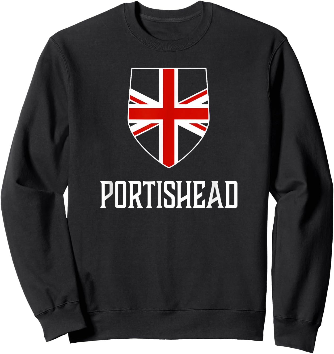 Portishead, England - British Union Jack UK Sweatshirt - Sweatshirt | Black