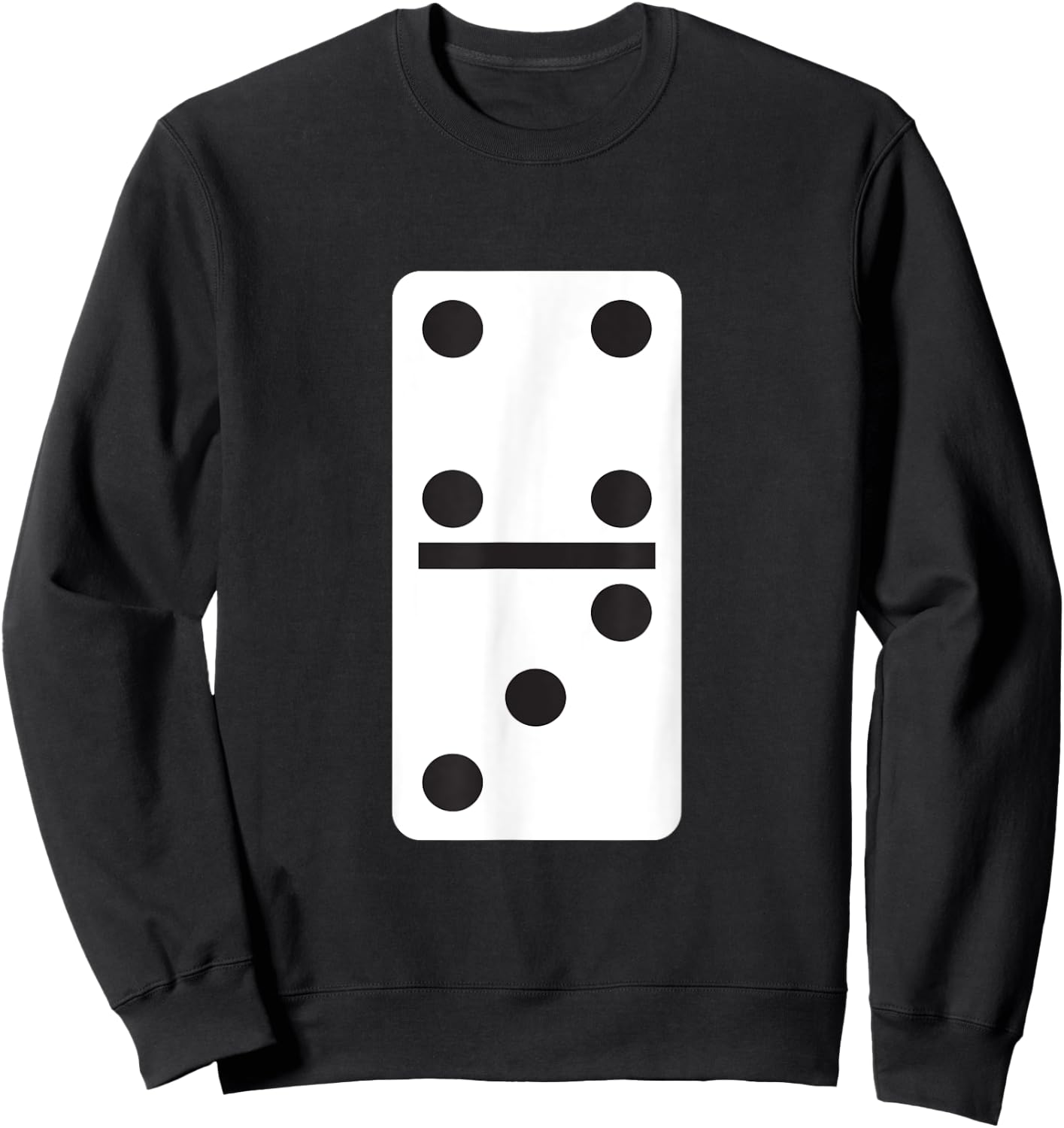 Four Three Dominoes Halloween Costume Domino Game Sweatshirt - Sweatshirt | Black
