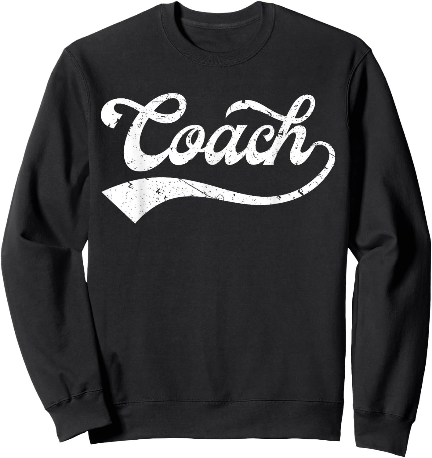 Coach Vintage Distressed Personal Trainer Coaching Gift Sweatshirt - Sweatshirt | Black