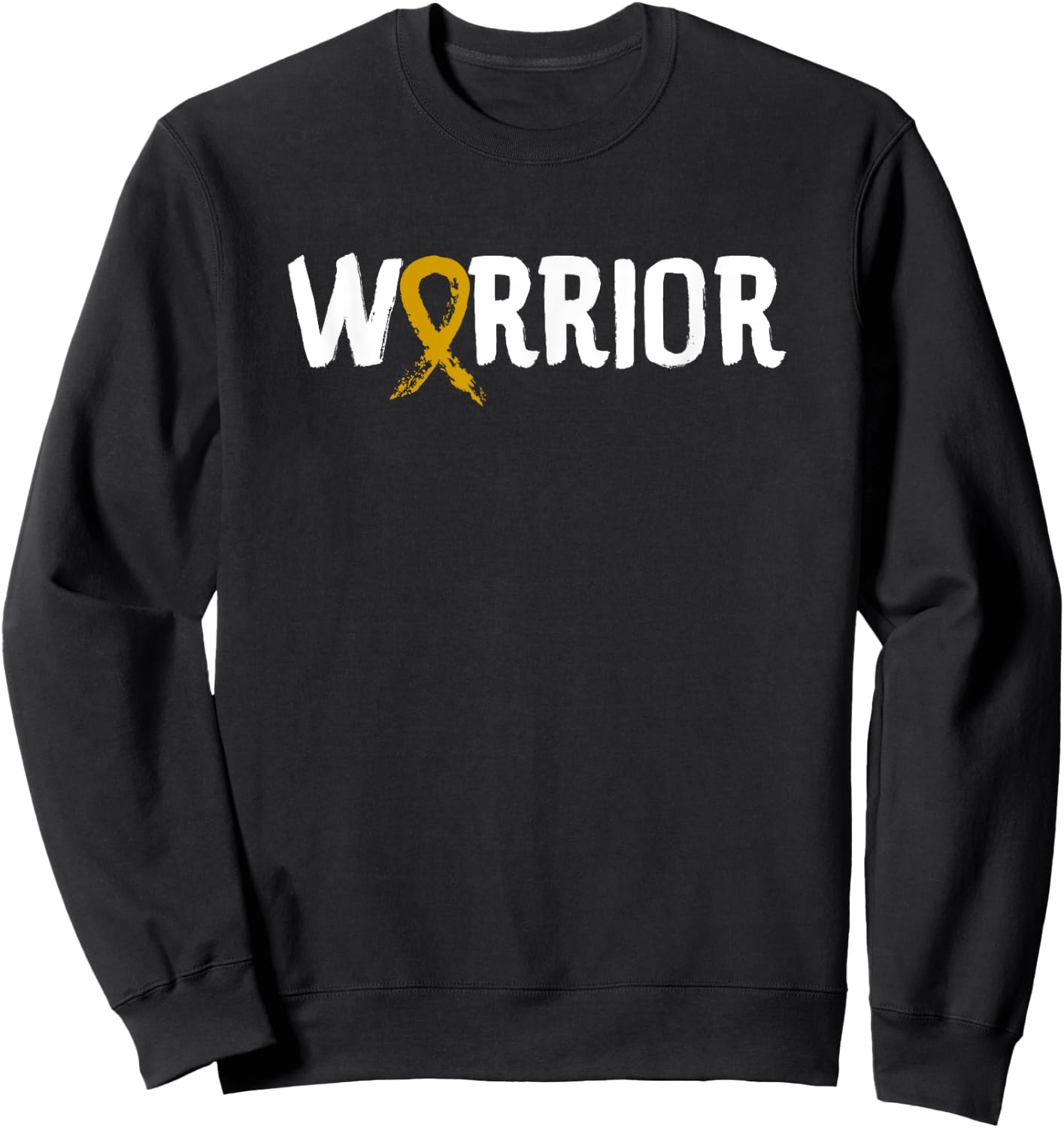 Warrior - Childhood Cancer Warrior Shirt & Gift Sweatshirt - Sweatshirt | Black