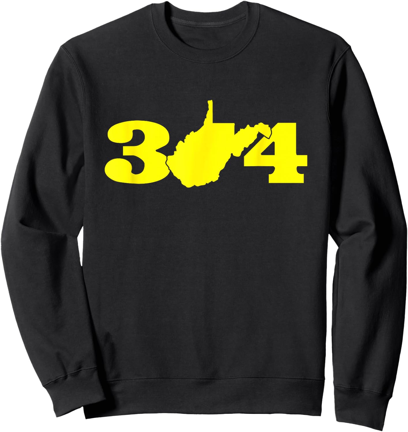 304 West Virginia Blue and Gold Sweatshirt - Sweatshirt | Black