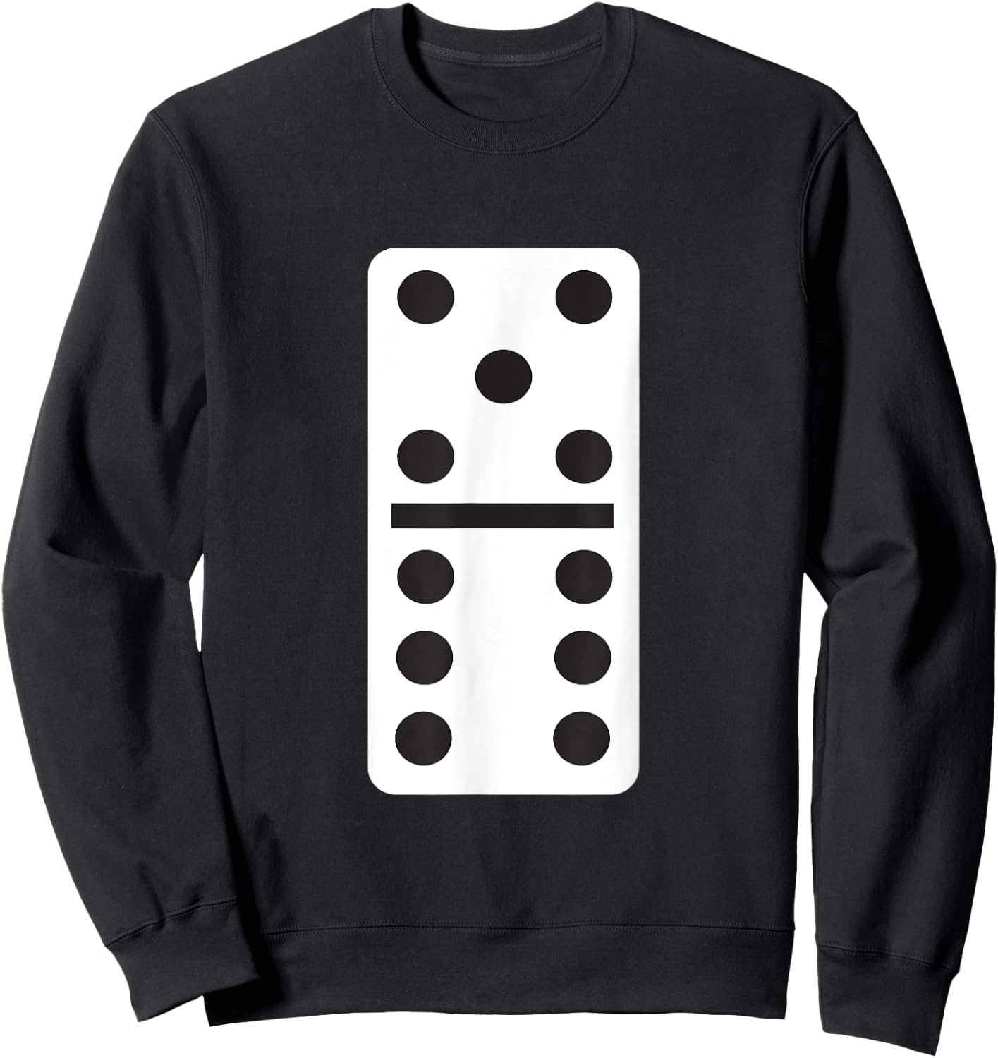 Five Six Dominoes Halloween Costume Domino Game Sweatshirt - Sweatshirt | Black