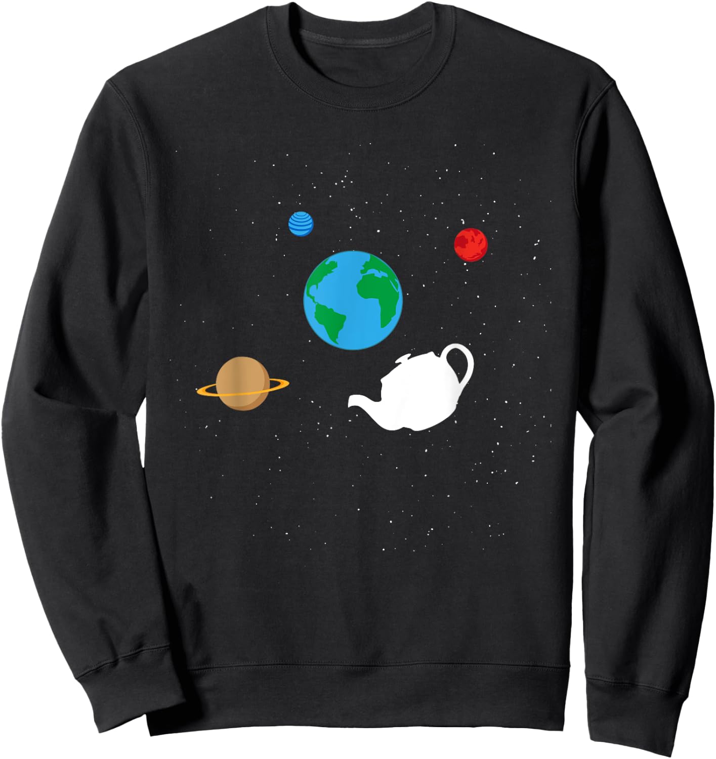 Bertrand Russell - Teapot Metaphor for Philosophers Sweatshirt - Sweatshirt | Black