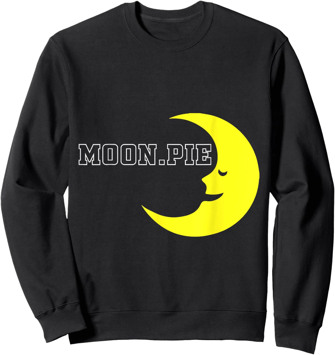 Cute Graphic - Moon Pie Sweatshirt - Sweatshirt | Black