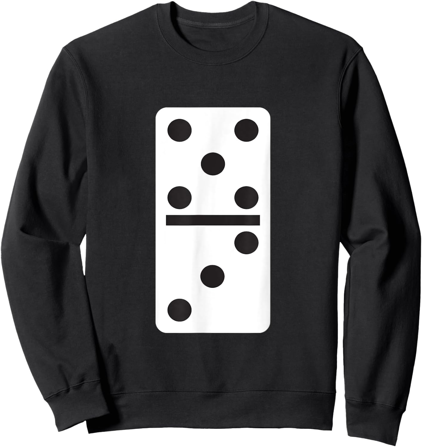 Five Three Dominoes Halloween Costume Domino Game Sweatshirt - Sweatshirt | Black