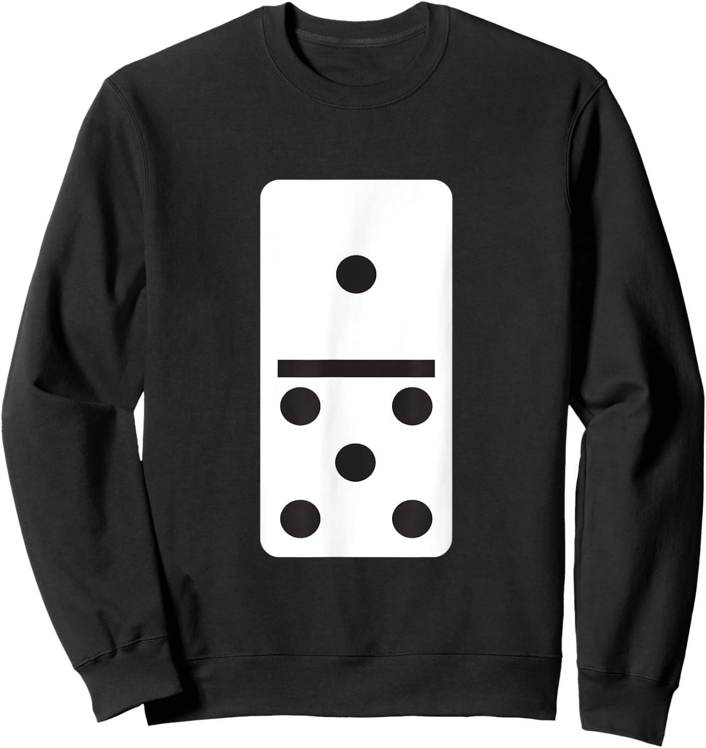 One Five Dominoes Halloween Costume Domino Game Sweatshirt - Sweatshirt | Black