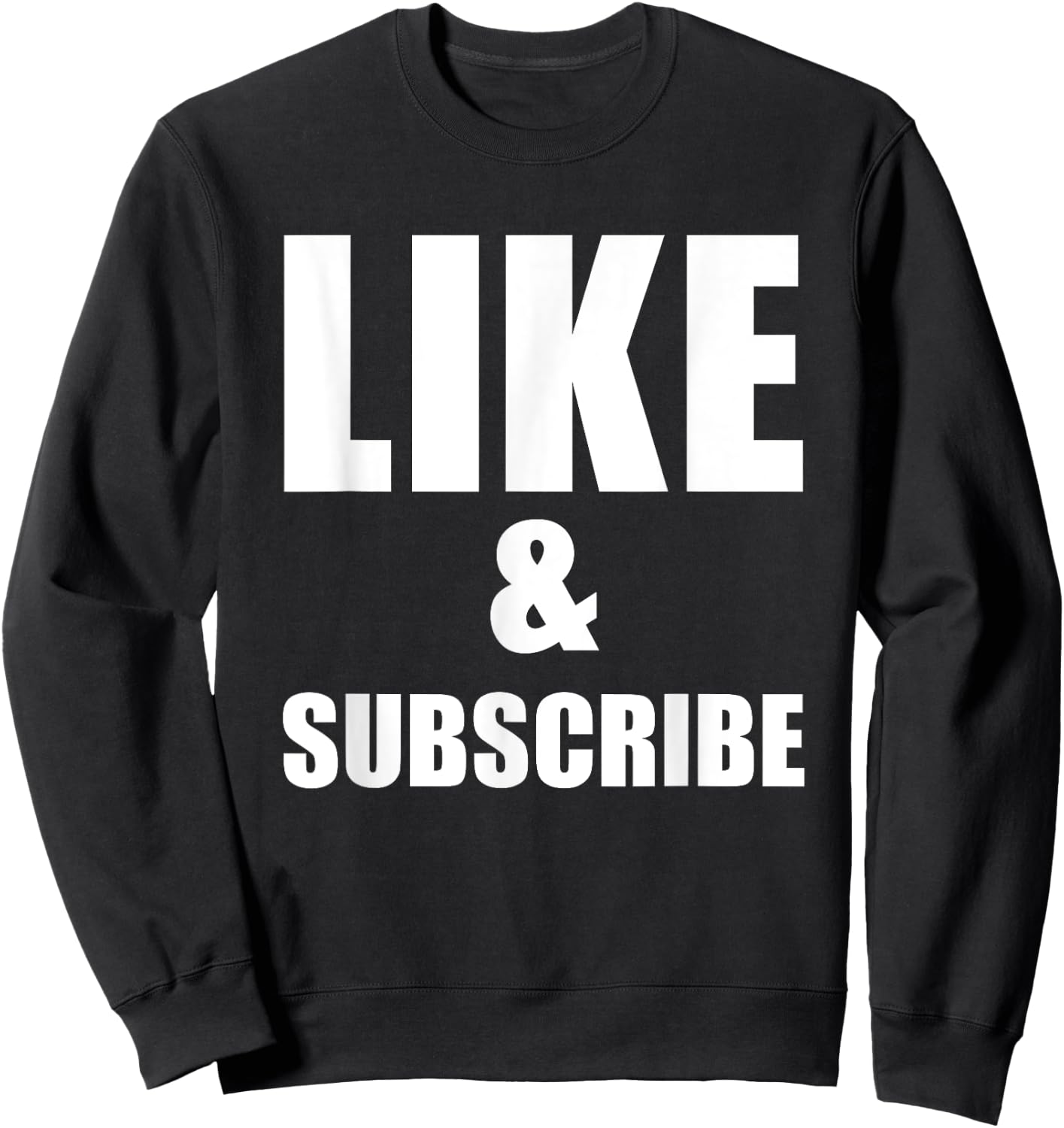 Like And Subscribe Meme Video Vlogger Social Media Tubers Sweatshirt - Sweatshirt | Black