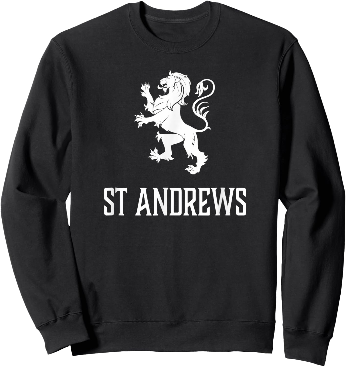 St Andrews, Scotland - Scottish Lion, Gaelic Sweatshirt - Sweatshirt | Black