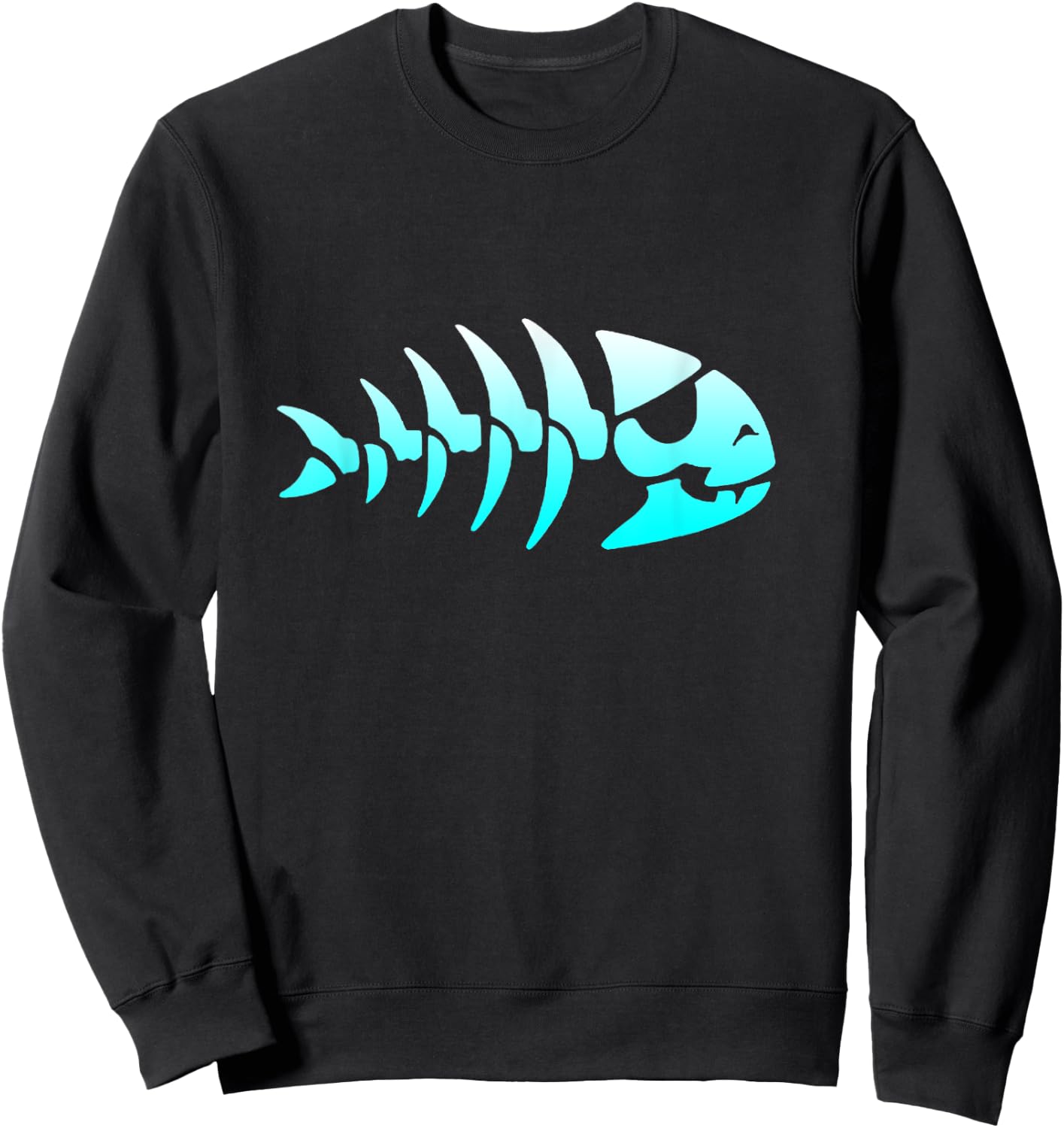 Pirate Fish Flying Spaghetti Monster FSM Pastafari Sweatshirt - Sweatshirt | Black