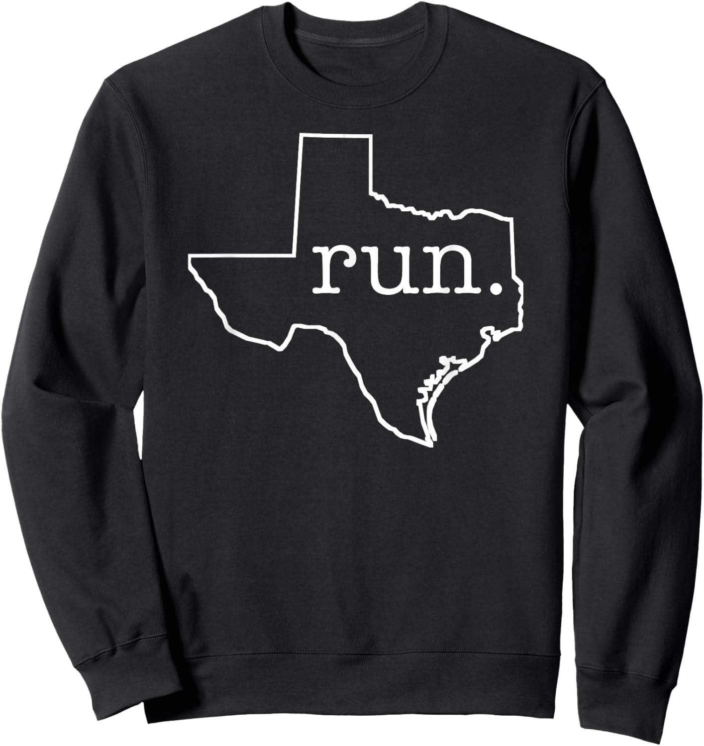 Texas Running Cross Country Runners Track & Field Gift Sweatshirt - Sweatshirt | Black
