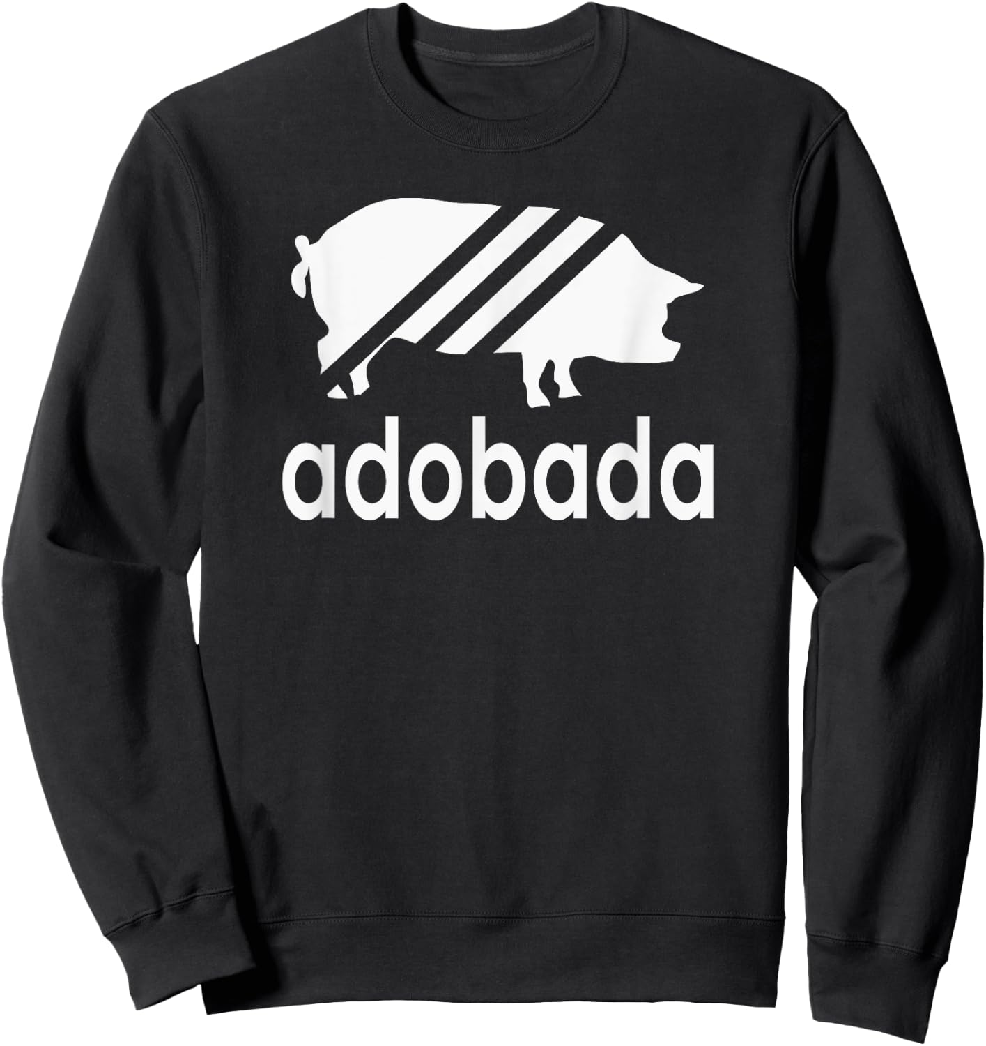 Pork Adobada Retro Vintage Parody Sweatshirt - Sweatshirt | Black