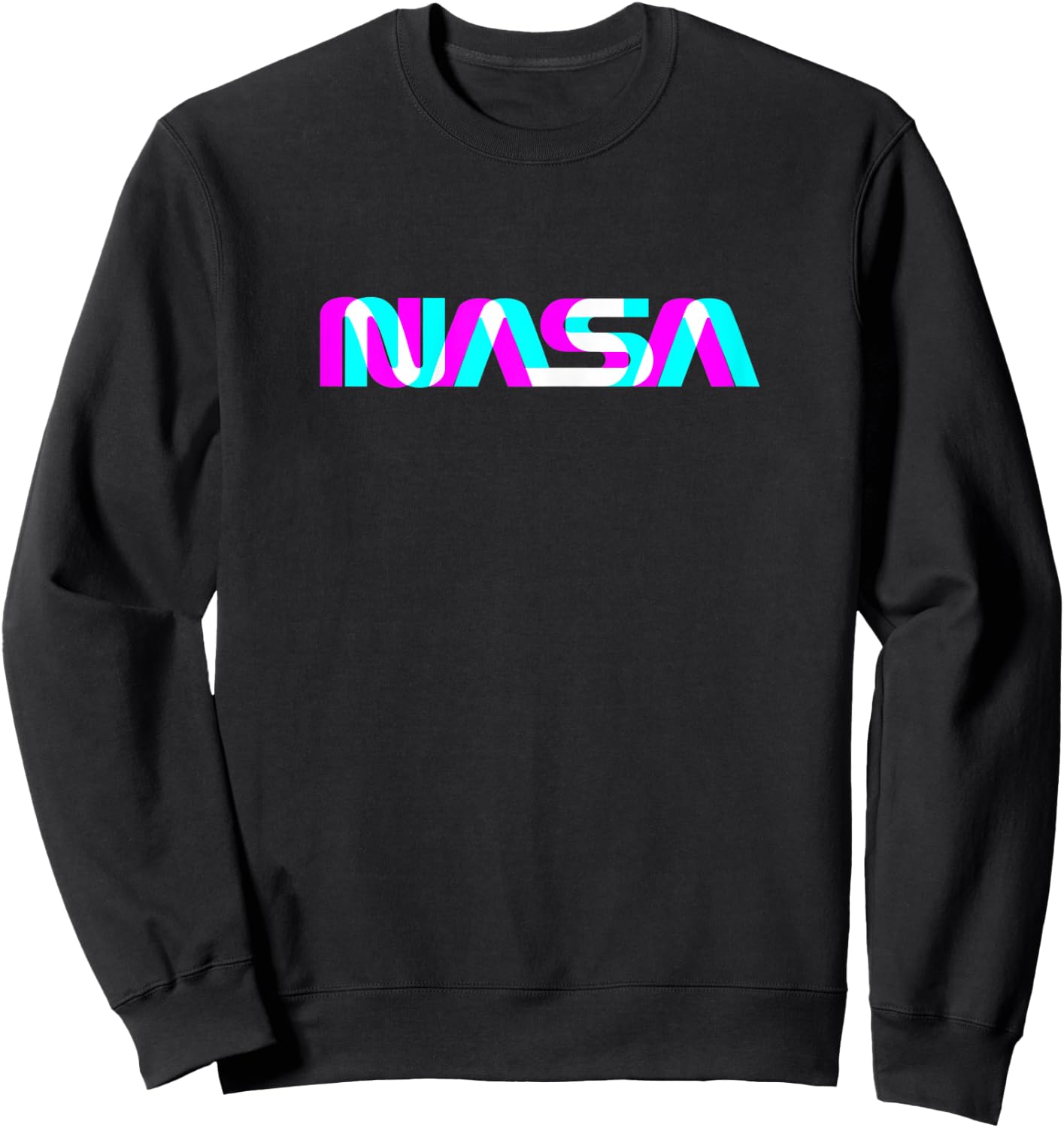 Classic NASA Worm Logo Space Aerospace Engineers Sweatshirt - Sweatshirt | Black